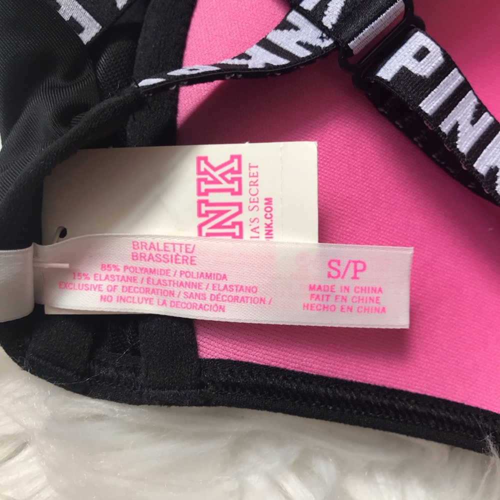 NEW VS Pink Caged Black Push Up Bralette Small - Picture 6 of 8